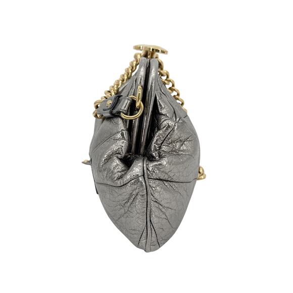 MARC JACOBS Collection Patchwork Metallic Leather Little Stam Bag in Silver - Picture 13 of 15